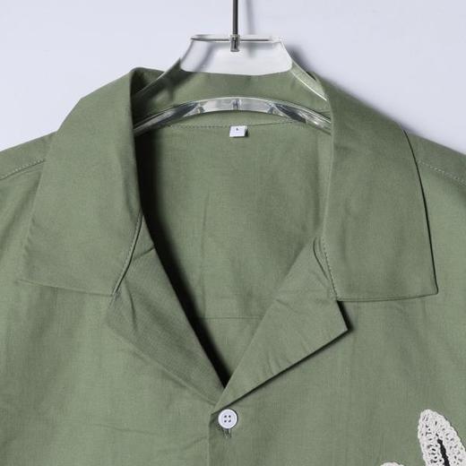 46736SDSA男装2026新款高贵轻奢夏日度假风椰树设计短袖衬衫百搭上衣 商品图2