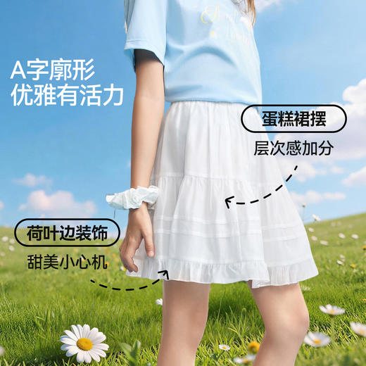 女童全腰短裙夏季新款安奈儿童装EG623542 商品图2