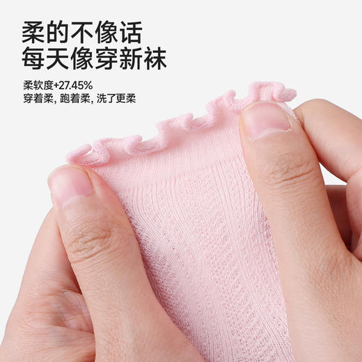 【商场同款】英氏儿童袜子赛柔丝短袜四季宝宝袜子2双装可爱新款 商品图2