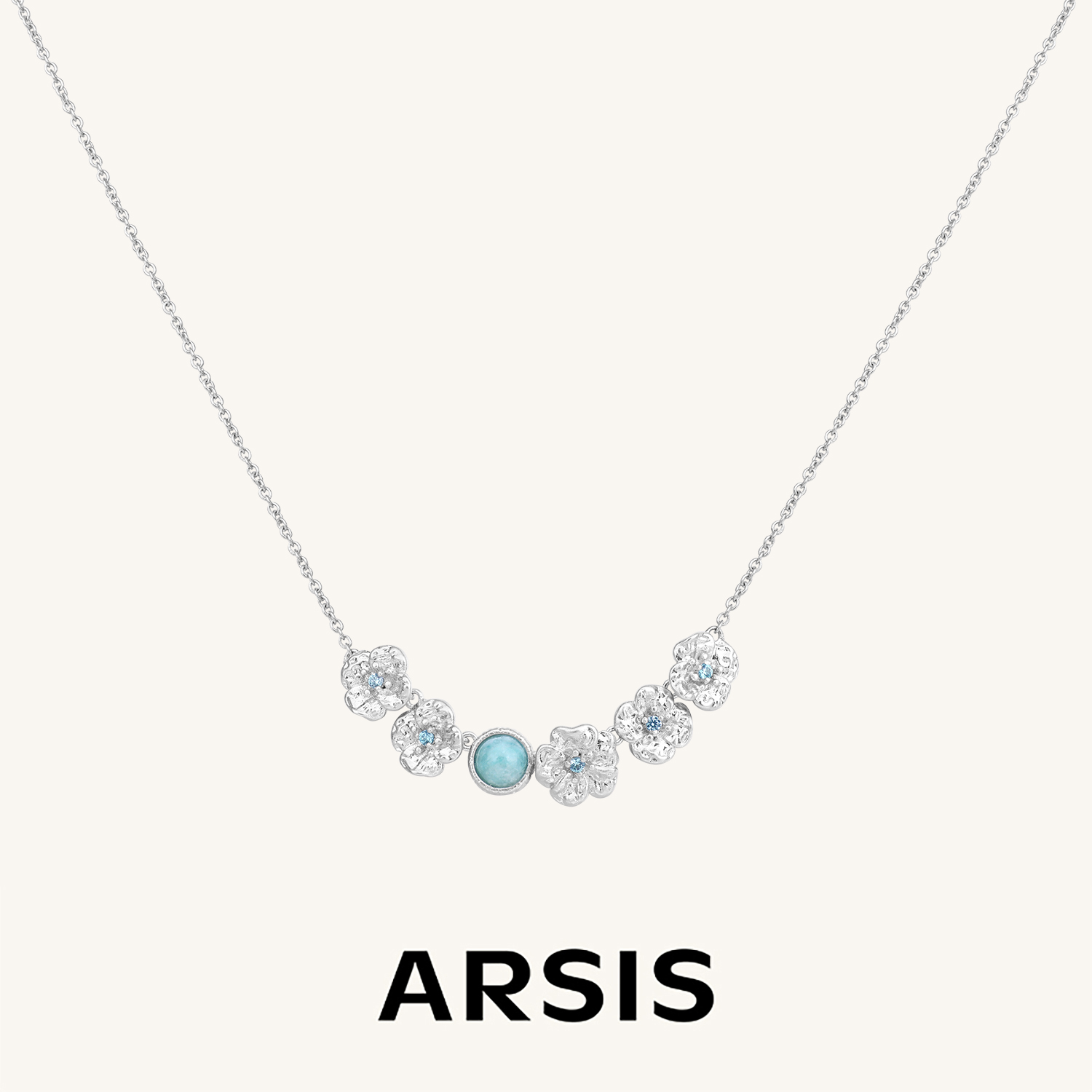 ARSIS 丨 繁绮系列 繁花风影微笑项链