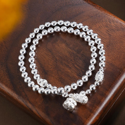子佩集【‌‌好事发生】银S999手串手链【SC001767】柿子花生葫芦串珠多层多圈手链2602 商品图0