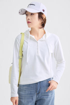 纯棉连帽长袖T