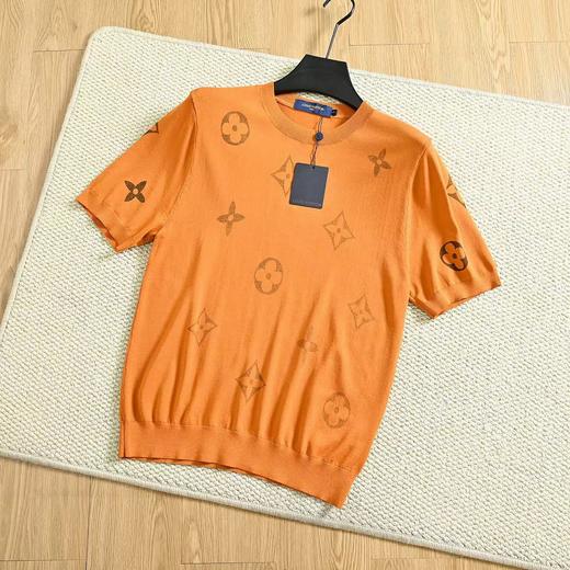 F032543春夏季新款简约日常百搭针织锦纶圆领短袖T恤 商品图2