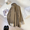 【清风外衣】卡其色袖口条纹西装外套！女2026春秋季新款韩版气质小众设计感西服！ 商品缩略图3