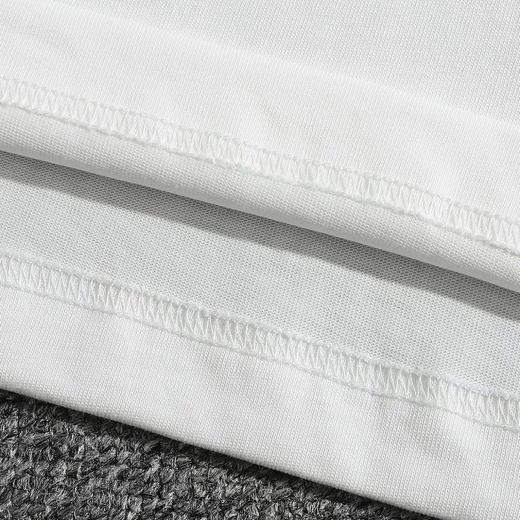 F032539重工梵文泼墨刺绣立体LOGO休闲圆领短袖T恤 商品图12