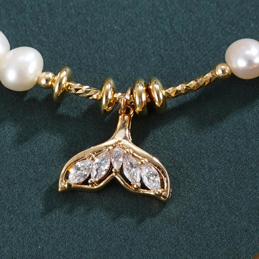 子佩集【潮汐精灵】珍珠惜王妃手链【ZZSL010】5.5-6mm珠镀金鱼尾2601 商品图2