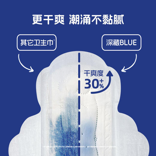 Herlab 她研社深藏BLUE棉柔卫生巾日用240 8片装日用卫生巾159456974 商品图1