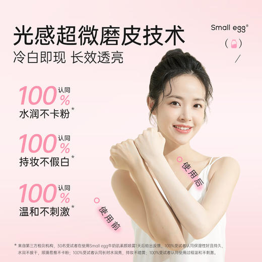 Small egg蛋蛋喷牛奶肌素颜喷雾80ml/晶透水光防晒喷雾80ml 商品图2