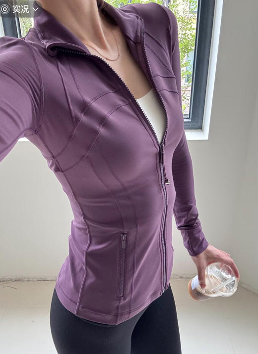 点此购买 Lululemon露露Define系列女士金标拉链运动夹克外套 md 343378 商品图7