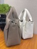荔枝纹牛皮菜篮子包（白 大象灰） 商品缩略图5