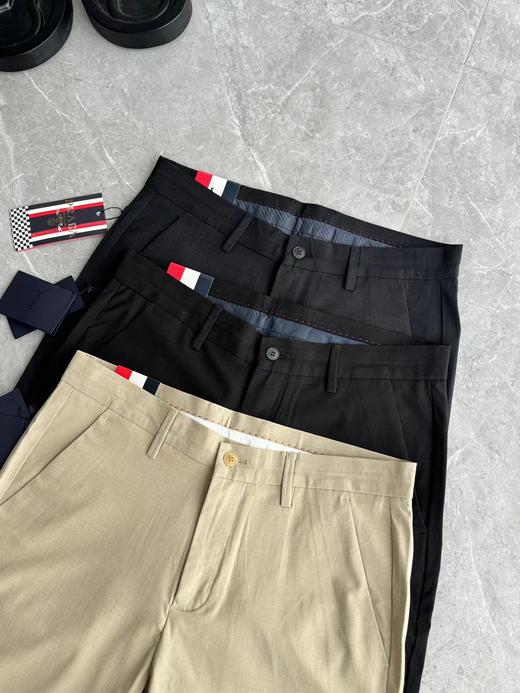 F032552通勤休闲立体裁剪刺绣logo男士春夏薄款商务休闲裤 商品图0