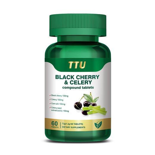 TTU 黑樱桃西芹复合片 72g/瓶（1.2g*60片）美国原装进口 GMP认证 FDA标准 商品图3
