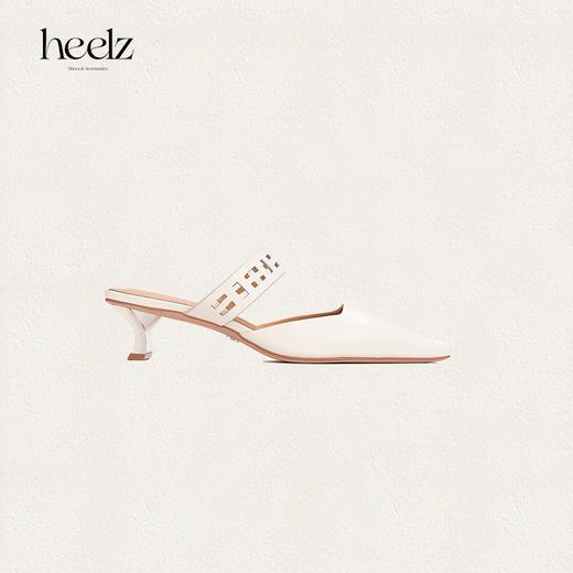 heelz设计师手工鞋履 ｜繁花积木跟羊皮穆勒鞋 4.5公分 商品图0