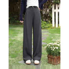 鹿向南【0328/20:00新品前1小时5折限量100件】夏季灰色休闲裤女