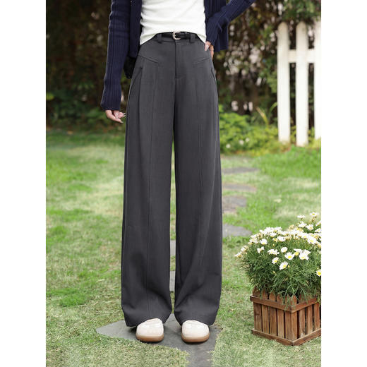 鹿向南【0328/20:00新品前1小时5折限量100件】夏季灰色休闲裤女 商品图0