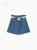 牛仔翻褶短裤 商品缩略图3