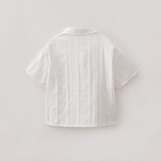 马克珍妮甜系花边女童纯棉绣花衬衫2026年夏装新款560673 商品图1