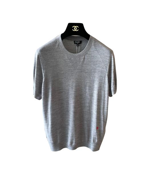 女款logo刺绣短袖针织衫hu025 商品图0