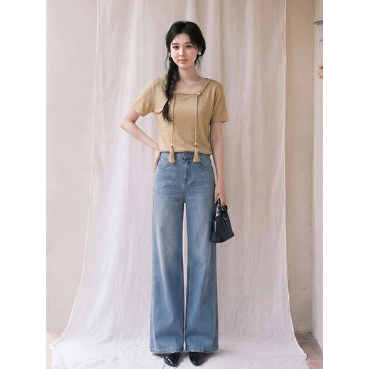 鹿向南【0328/20:00新品前一小时7折】蓝色牛仔裤 商品图2