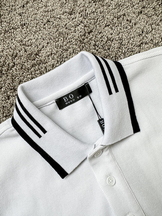 THS-限时 bos家 男士珠地网眼舒适透气翻领polo 4色 AH2515 商品图11