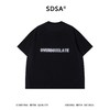 SDSA男装2026新款高贵轻奢美式撞色后背印花字母圆领短袖T恤百搭 商品缩略图4