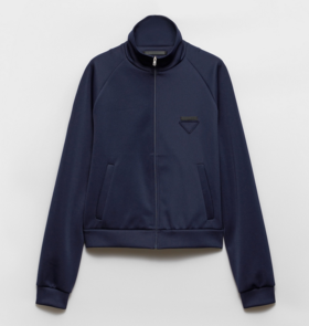 三角标新款尼龙短款拉链运动外套