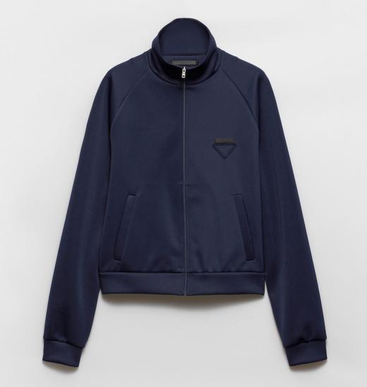 三角标新款尼龙短款拉链运动外套 商品图0