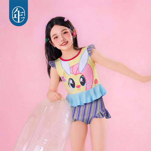 小马宝莉联名年衣童装分体泳衣夏季新款女童可爱卡通吊带泳装泳裤 商品图4