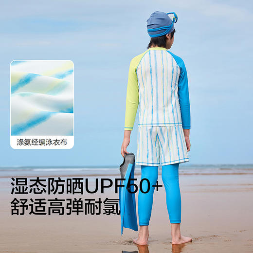 巴拉巴拉儿童泳衣分体泳装男童中大童防晒2026夏季新款游泳装耐氯 商品图3