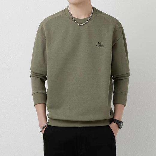 F032537时尚百搭休闲运动弹力印花男士圆领卫衣 商品图1