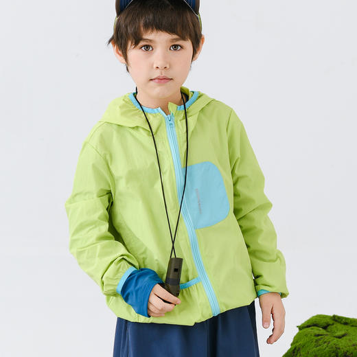 夏日户外防晒刚需来啦✨这款【 vonbonkids  山系户外夏季锦纶防泼水UPF50+防晒衣S07S26026款】真的把颜值和实力焊死了！ 商品图3