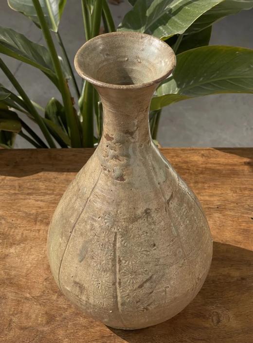 青瓷褐釉嵌花玉壶春瓶，顺丰包邮 商品图9