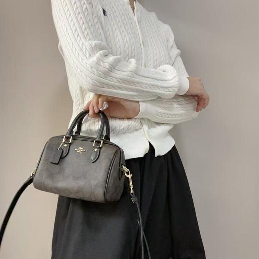 【经典必入款】COACH/蔻驰 Rowan18迷你波士顿手拎包小包枕头包CH160  香港直邮 送礼盒礼袋 清关约7个工作日-w 商品图2