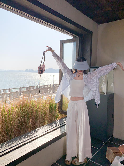 <曾小咸推荐>3.26现货秒杀 ！微信超特价！韩系条纹刺绣衬衫 日常169.99 立减90 秒杀79.99！！ 商品图10