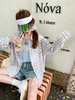 <曾小咸推荐>3.27现货秒杀 ！微信超特价！韩系撞色格纹衬衫 日常159.99 立减90 秒杀69.99！！ 商品缩略图7