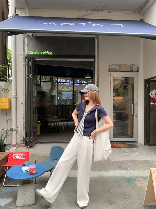 <曾小咸推荐>3.26现货秒杀 ！微信超特价！学院风海军领短袖T恤 日常119.99 立减60 秒杀59.99！！ 商品图6