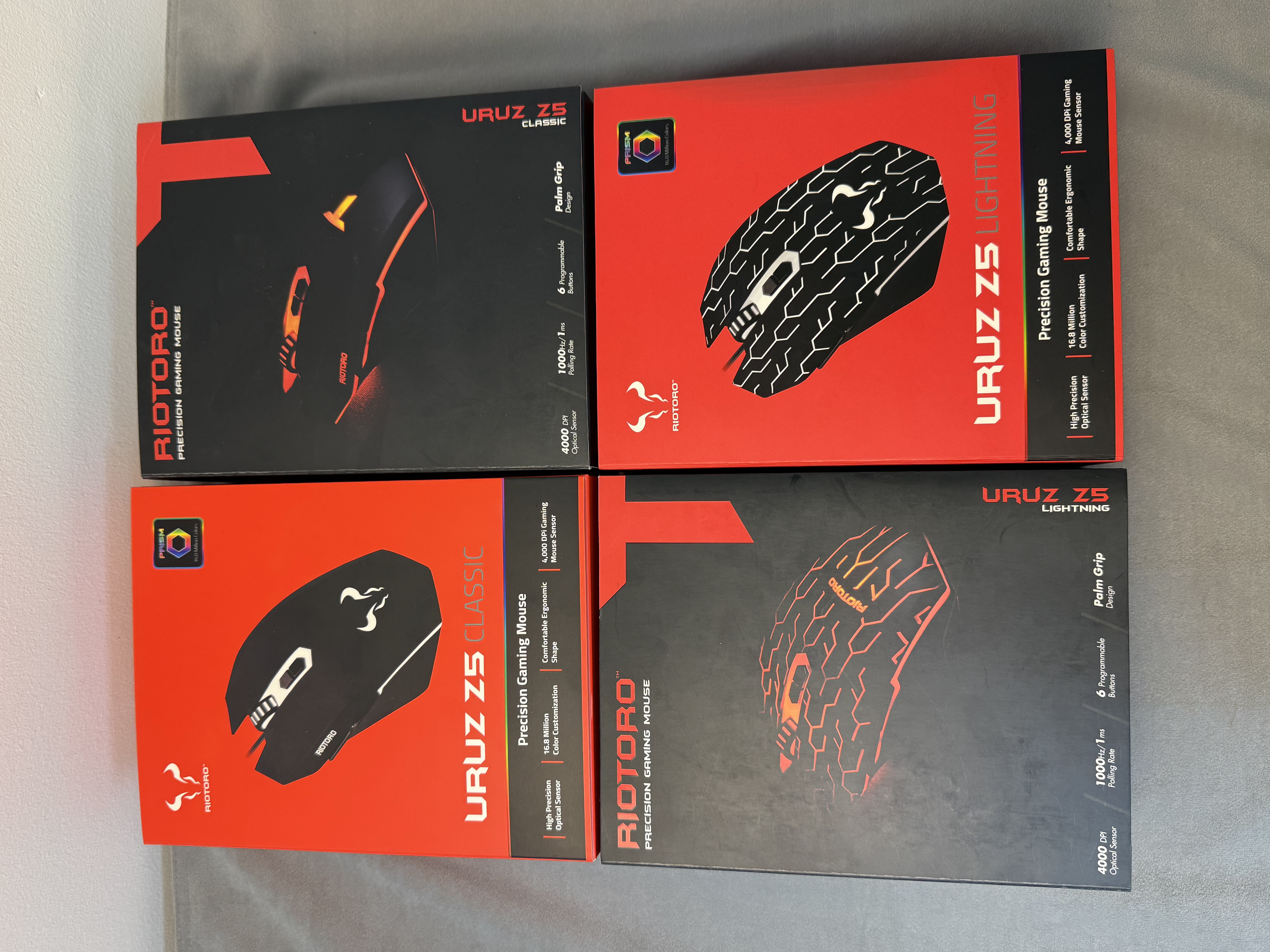 美国加州红火牛PAW3050电竞游戏鼠标