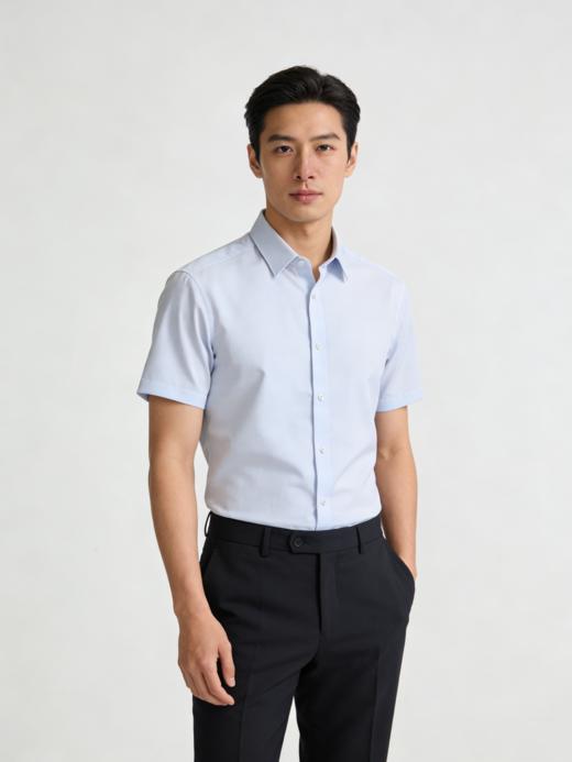 G2000男装SS26商场新款【免烫防皱/速干】小格纹短袖衬衫61132022 商品图0