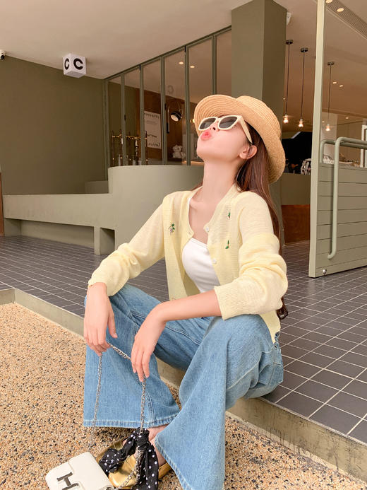 <曾小咸推荐>3.26现货秒杀 ！微信超特价！韩系刺绣针织开衫 日常149.99 立减80 秒杀69.99！！ 商品图6