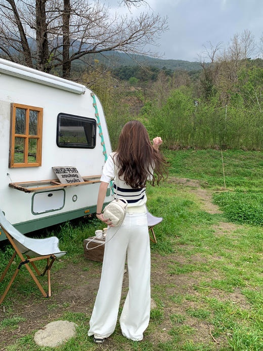 <曾小咸推荐>3.26现货秒杀 ！微信超特价！撞色条纹拼接假两件针织短袖 日常129.99 立减70 秒杀59.99！！ 商品图10