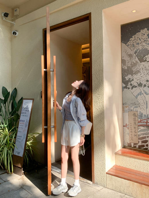 <曾小咸推荐>3.26现货秒杀 ！微信超特价！韩系条纹刺绣衬衫 日常169.99 立减90 秒杀79.99！！ 商品图6