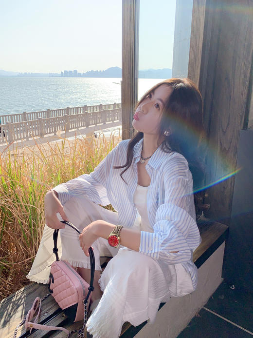 <曾小咸推荐>3.26现货秒杀 ！微信超特价！韩系条纹刺绣衬衫 日常169.99 立减90 秒杀79.99！！ 商品图12