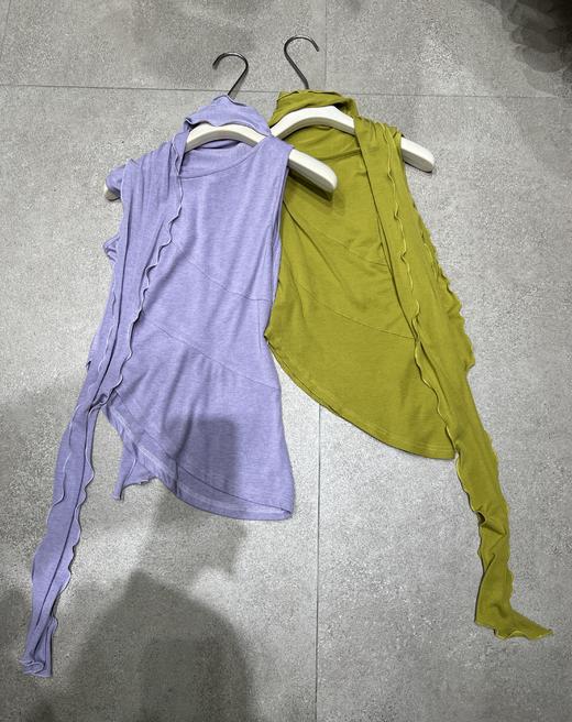 【门店同款】ENJOY秋季“光阴序语”不规则斜边小衫 164943566 商品图0