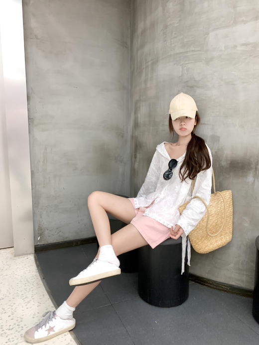 <曾小咸推荐>3.27现货秒杀 ！微信超特价！重工蕾丝提花刺绣连帽衬衣 日常189.99 立减110 秒杀79.99！！ 商品图10