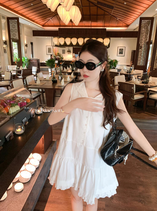 <曾小咸推荐>3.27现货秒杀 ！微信超特价！韩系无袖连帽连衣裙 日常229.99 立减100 秒杀129.99！！ 商品图7