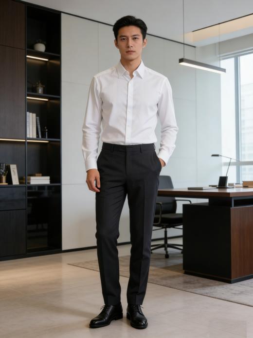 G2000男装SS26商场新款【免烫防皱/100%棉】商务通勤衬衫61121352 商品图1