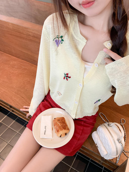 <曾小咸推荐>3.26现货秒杀 ！微信超特价！韩系刺绣针织开衫 日常149.99 立减80 秒杀69.99！！ 商品图8