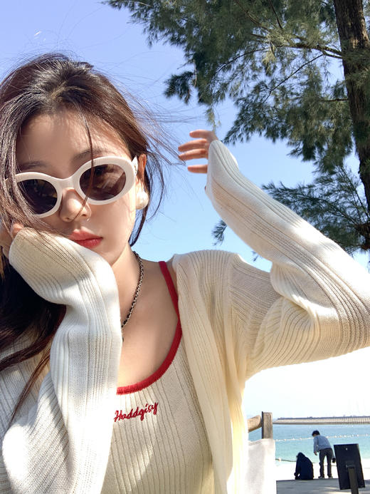 <曾小咸推荐>3.27现货秒杀 ！微信超特价！撞色针织开衫 日常139.99 立减80 秒杀59.99！！ 商品图6