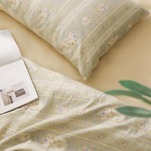 （小刀专属）战时清仓！品牌源头工厂直发，实实在在的纯棉床品，「60支贡缎 / 母婴A类双层纱」款 四件套可选，柔软透气、四季可用，10种高定花色，又美又舒服！（空谷幽兰部分规格预售3.30起发货） 商品图1