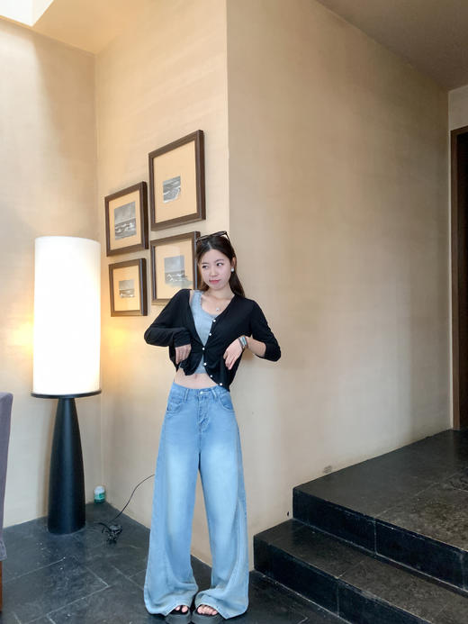 <曾小咸推荐>3.26现货秒杀 ！微信超特价！垂感天丝高腰牛仔裤 日常189.99 立减100 秒杀89.99！！ 商品图10